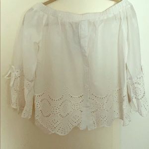 Off the shoulder blouse